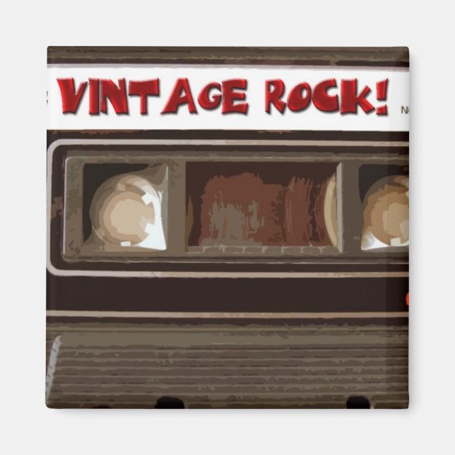 Vintage Rock Magnet (Front)