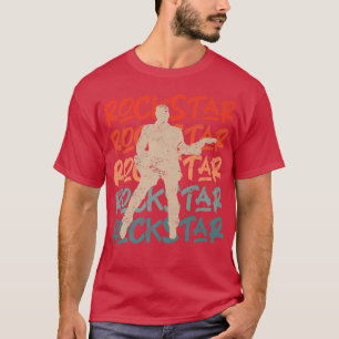 Vintage Rock Music Guitarist Guitar Rocker Retro14 T-Shirt