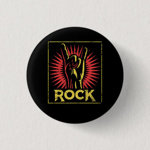Vintage Rock n Roll - Concert Band Retro 3 Cm Round Badge