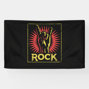 Vintage Rock n Roll - Concert Band Retro Banner