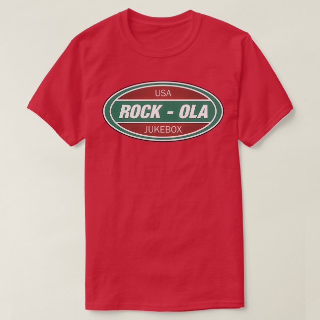 Vintage Rock Ola Jukebox T-Shirt (Design Front)
