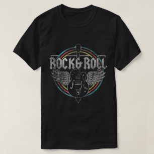 Vintage Rock & Roll Guitar Art T-Shirt