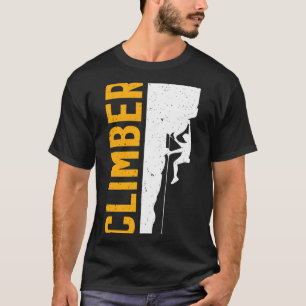 Vintage rock wall gym climbing - outdoor mountain T-Shirt