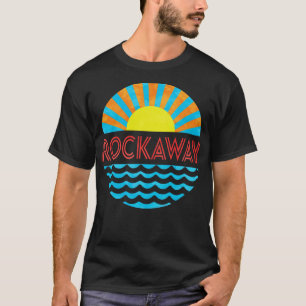 Vintage Rockaway Beach Sun And Waves T-Shirt