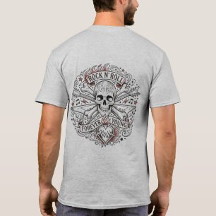 Vintage Rocker Skull & Crossbones T-Shirt
