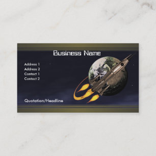 Vintage Rocket Business Card