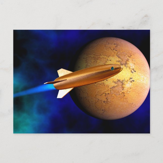 vintage rocket postcard (Front)