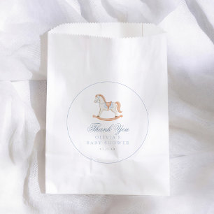 Vintage Rocking Horse Baby Shower Thank You Favour Bags