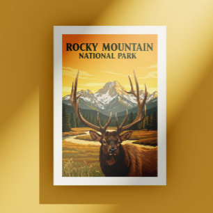 Vintage Rocky Mountain National Park Postcard