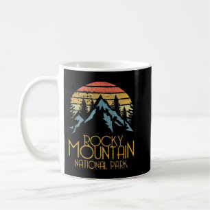 Vintage Rocky Mountains National Park Colorado Ret Coffee Mug