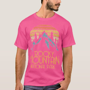 Vintage Rocky Mountains National Park Colorado Ret T-Shirt