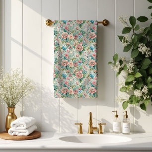 Vintage Rococo Towels Elegant Pastel Bath Look