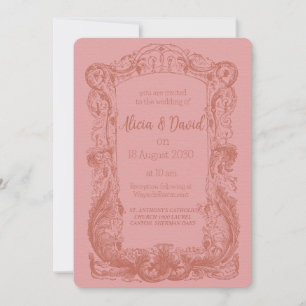 Vintage Rococo Wedding Invitations