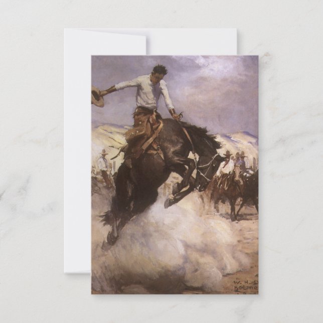 Vintage Rodeo Cowboy, Breezy Riding by WHD Koerner (Front)