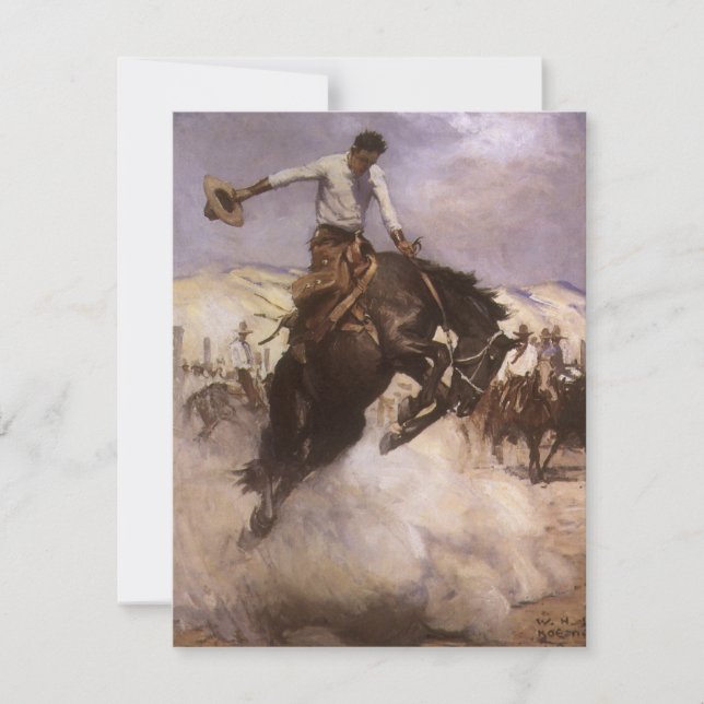 Vintage Rodeo Cowboy, Breezy Riding by WHD Koerner (Front)