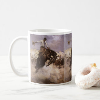 Vintage Rodeo Cowboy, Breezy Riding by WHD Koerner Coffee Mug