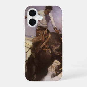 Vintage Rodeo Cowboy, Breezy Riding by WHD Koerner iPhone 16 Case