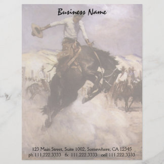 Vintage Rodeo Cowboy, Breezy Riding by WHD Koerner Letterhead
