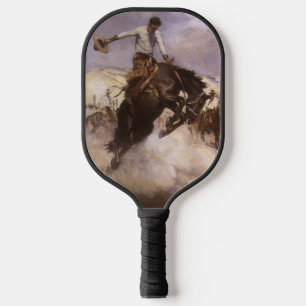 Vintage Rodeo Cowboy, Breezy Riding by WHD Koerner Pickleball Paddle