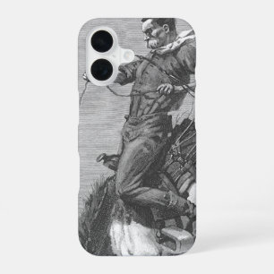 Vintage Rodeo Cowboys, Bucking Bronco by Remington iPhone 16 Case
