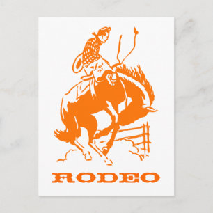 VIntage Rodeo Postcard