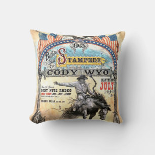 Vintage Rodeo Throw Pillow
