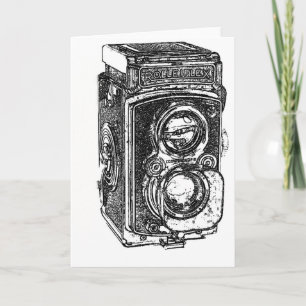 Vintage Rolleiflex Camera Card