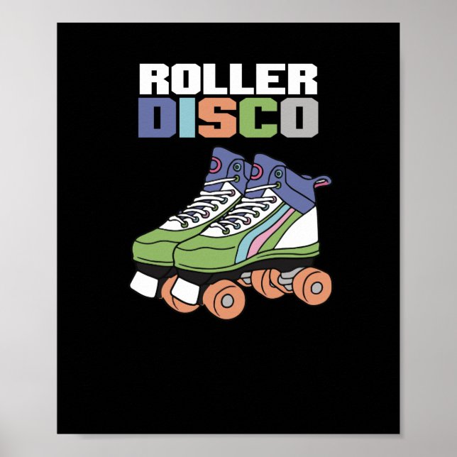 Vintage Roller Disco Poster (Front)