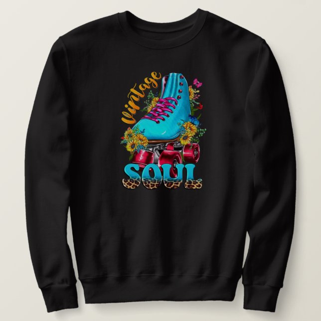 Vintage Roller Skate Sweatshirt (Design Front)