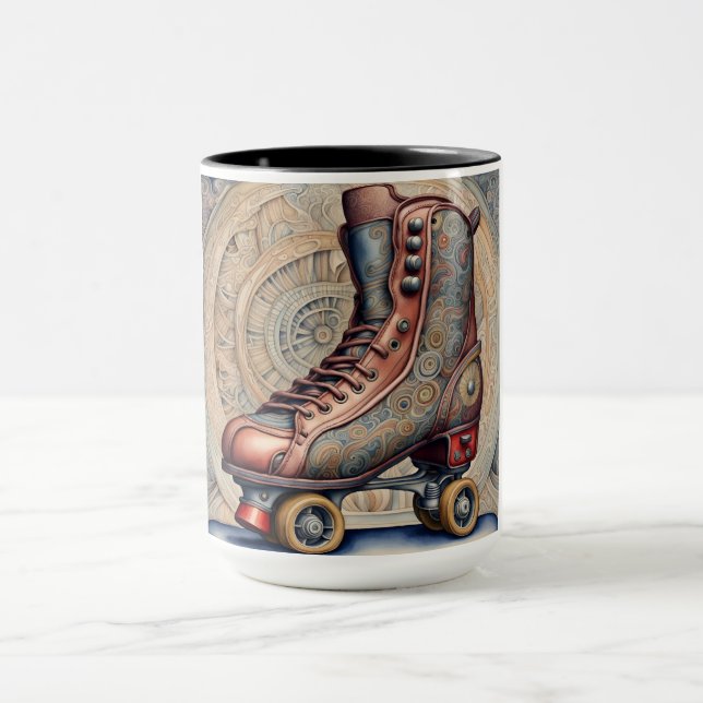 Vintage Roller skates  Mug (Center)