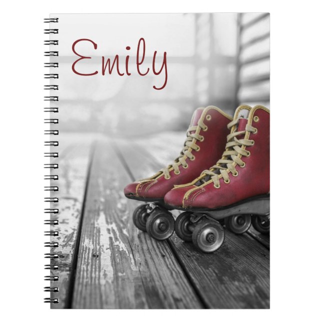Vintage roller skates notebook (Front)