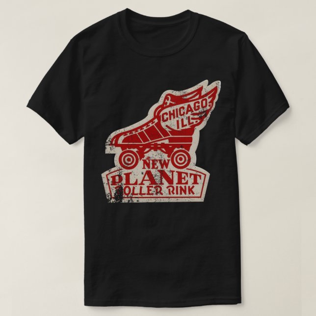 Vintage Roller Skating Rink T-Shirt (Design Front)