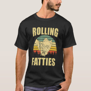 Vintage Rolling Fatties Cat T-Shirt