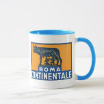 Vintage Roma Continentale Mug<br><div class="desc">Roma Rome Continentale Italy Vintage Travel Art Our collection of old-time travel posters and prints illustrate the lush landscapes of Europe, exotic scenery in Morocco, elegant hotels and luxurious resorts around the world from Monte Carlo to Pasadena and Bangkok. Visit nostalgic vacation and travel destinations around the world, England, France,...</div>