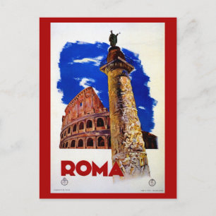 Vintage Roma Rome Italian travel Postcard