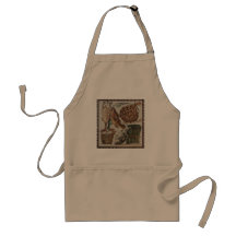 Vintage Roman mosaic design apron