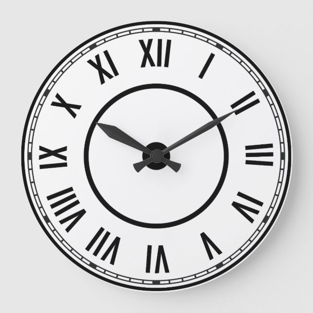 Vintage Roman Numerals Clock (Front)