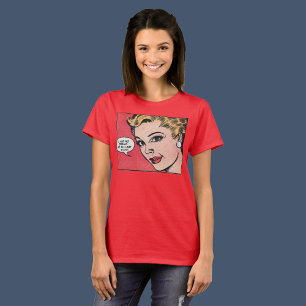 Vintage Romance Comic Book Frame. pink T-Shirt