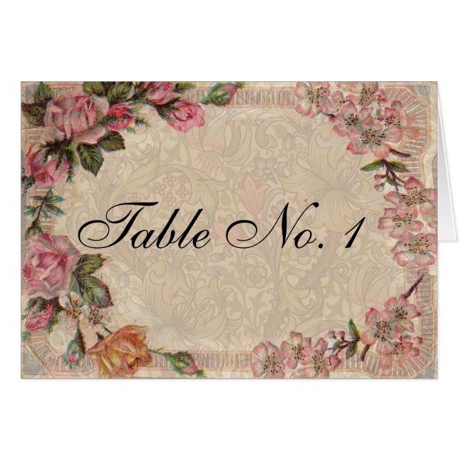 Vintage Romance Couple Antique Roses Wedding (Front Horizontal)