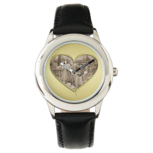 Vintage Romance couple, man and woman, gold Watch