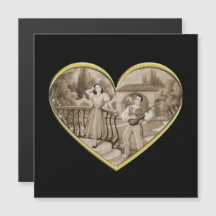 Vintage Romance couple, man and woman love