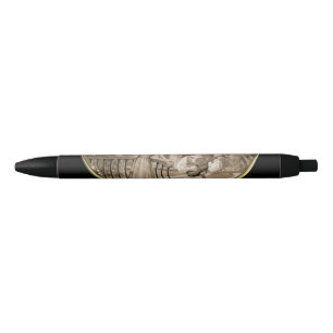 Vintage Romance couple, man and woman love Black Ink Pen