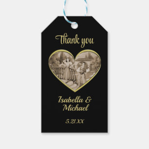 Vintage Romance couple, man and woman love Gift Tags