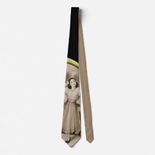 Vintage Romance couple, man and woman love Tie