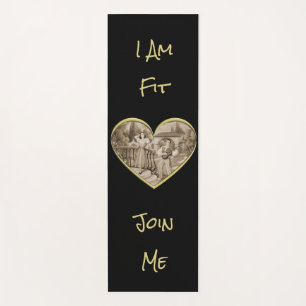 Vintage Romance couple, man and woman love Yoga Mat