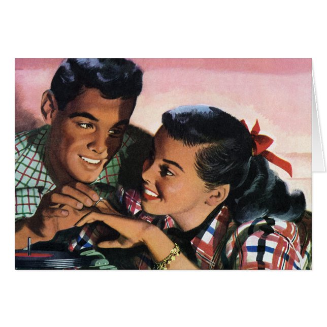 Vintage Romance, High School Sweethearts in Love (Front Horizontal)