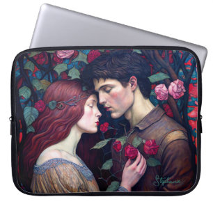 Vintage Romance Lovers Couple Laptop Sleeve