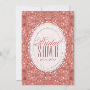 Vintage Romance Pink Bridal Shower Invitation