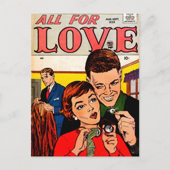 Vintage Romance Postcard (Front)