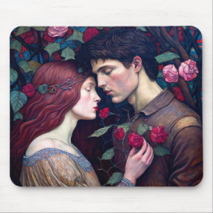  Vintage Romance Romantic Lovers Couple  Mouse Mat